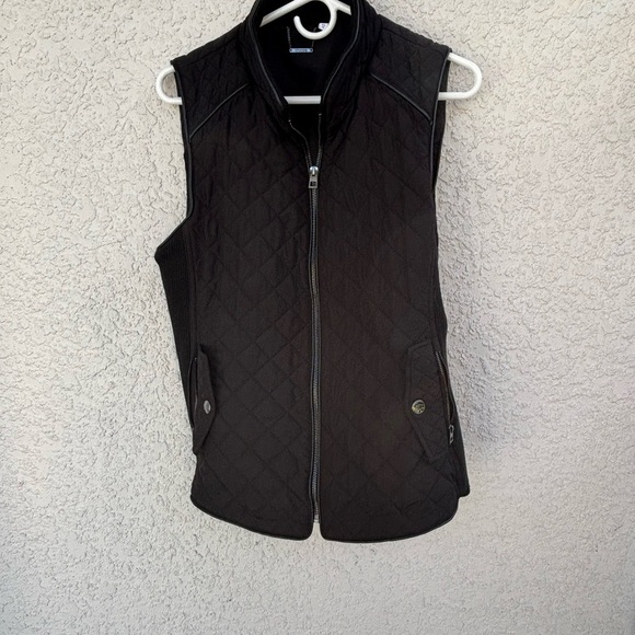 Chico's Black Bomber Jacket with Quilted Texture - Picture 1 of 8